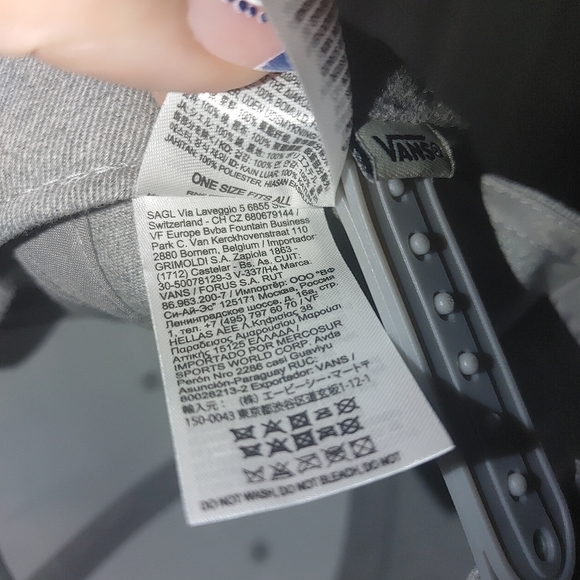 Vans Light Gray Snapback Hat/Cap OS NWOT - Picture 7 of 8